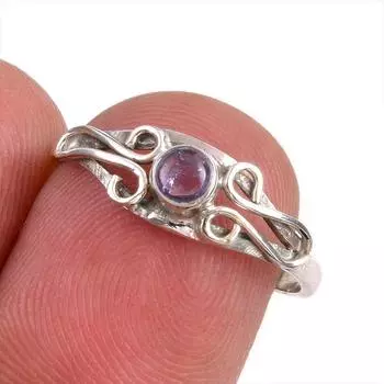 Natural Tanzanite Gemstone 925 Solid Sterling Silver Jewelry Ring Size 7 J7a19