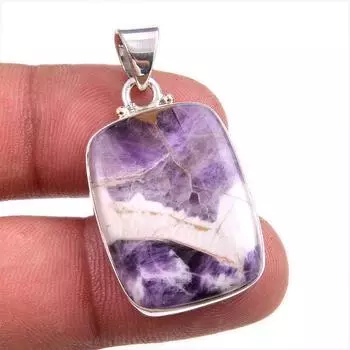 Natural Tiffany Stone Gemstone 925 Solid Sterling Silver Gift Pendant 1.50 r9N19