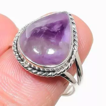 Natural Tiffany Stone Gemstone 925 Solid Sterling Silver Jewelry Ring S.8 m4w43