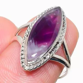 Natural Tiffany Stone Gemstone 925 Solid Sterling Silver Jewelry Ring S.6.5 j2z15