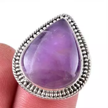 Natural Tiffany Stone Gemstone 925 Solid Sterling Silver Jewelry Ring S.6.5 H6f85