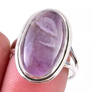Natural Tiffany Stone Gemstone 925 Solid Sterling Silver Jewelry Ring S.8 r1C52