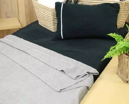 Natural Time Fitted Sheet Single [Imabari Towel] (Brown) коричневый