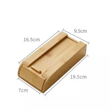 Natural Under Desk Home Storage Wooden Storage Drawer Hidden Drawer Stationery Container S-bamboo