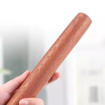 Natural Unpainted Ebony Rolling Pin Kitchen Household Solid Wood Flour Free Rolling Pin Rolling Pin Dough Roller Wooden
