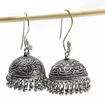 Natural Vintage Look Gemstone Handmade 925 Sterling Silver Earring 1.58 N3l83