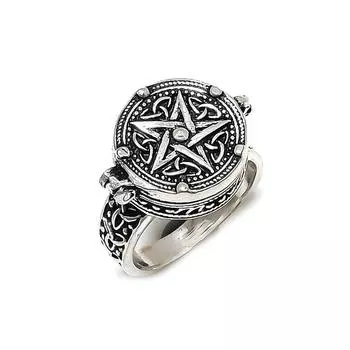 Natural Vintage Star Gemstone 925 Sterling Silver Jewelry Ring Size 5.5 b3h58