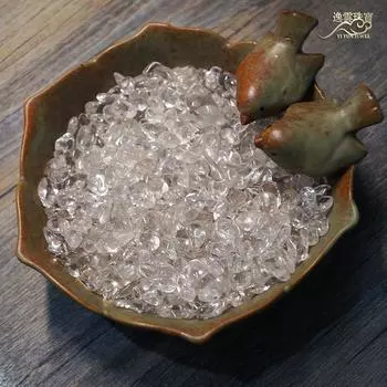Natural White Crystal Large Particle Degaussing Gravel Red Hand Strap 100g (single shot does not send)