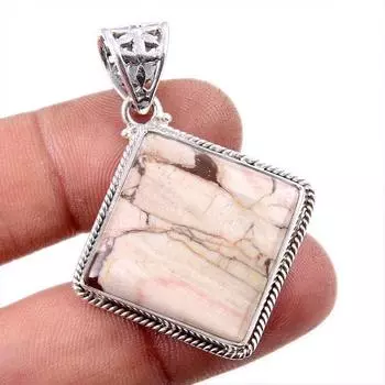 Natural Wild Horse Turquoise 925 Solid Sterling Silver Gift Pendant 1.75 H0o87