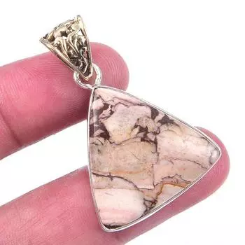 Natural Wild Horse Turquoise 925 Solid Sterling Silver Gift Pendant 1.75 l4S02
