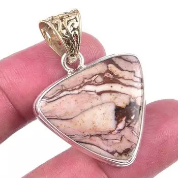 Natural Wild Horse Turquoise 925 Solid Sterling Silver Gift Pendant 1.50 H1m82