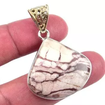 Natural Wild Horse Turquoise 925 Solid Sterling Silver Gift Pendant 1.75 Z3l93