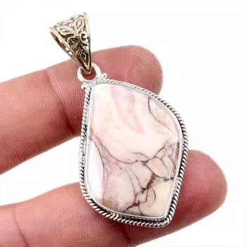 Natural Wild Horse Turquoise 925 Solid Sterling Silver Gift Pendant 2.25 Q6H56