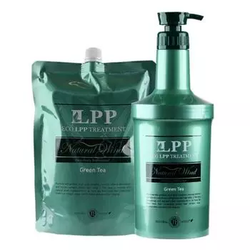 Natural Wind Green Tea Eco LPP Hair Treatment 1000 мл + сменный пакетик 1000 мл, 2 шт.