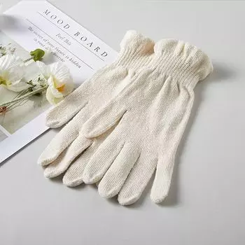 Natural Women s Fine Thread Not Tight Gloves Mulberry Silk White All yards
