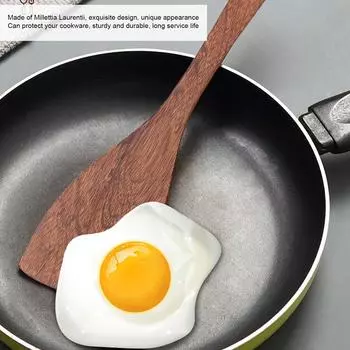 Лопатка из натурального дерева с длинной ручкой, лопаточка для жарки, настенная кухонная утварь с круглым отверстием, наклонная лопатка, лопаточка для утечек