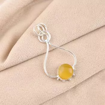 Natural Yellow Cat s Eye Gemstone 925 Solid Silver Jewelry Handcrafted Pendant PP-40-49