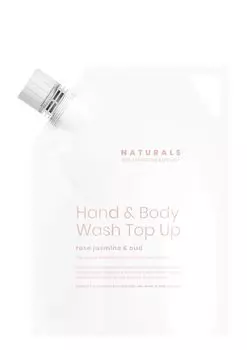 Naturals Hand Body Wash Refill Hand Wash Refill Rose Jasmine Oud & & (Пополнение) & белый