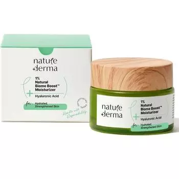 Nature Derma 1% Натуральный увлажняющий крем Biome-Boost™ с гиалуроновой кислотой |