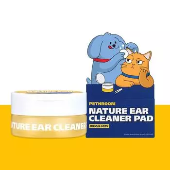 Nature Ear Cleaner Pad Dog Cat Ear Cleaner Очиститель для ушей Профилактика заболеваний ушей 1P