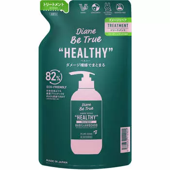 Nature Labo Moist Diane Diane Be True Treatment Refill Damage Repair 320 мл Шампунь/кондиционер (премия) После мытья шампунем слегка слейте воду с волос.