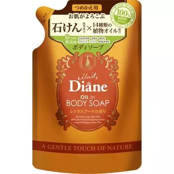 Nature Labo Moist Diane Oil-In Body Soap Citrus Bouquet Сменный блок 400 мл Premium (более 800 долларов) Смочите все тело, возьмите необходимое количество средства на губку.