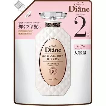 Nature Labo Moist Diane Perfect Beauty Extra Shine Шампунь Сменный блок Большая емкость 660 мл Perfect Beauty Diane Шампунь/кондиционер (уход за повреждениями) (1) Полоскания