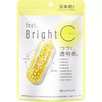 Nature Labo подвиг. Bright C 60 капсул Отбеливание Красивая кожа Отбеливание 1 set