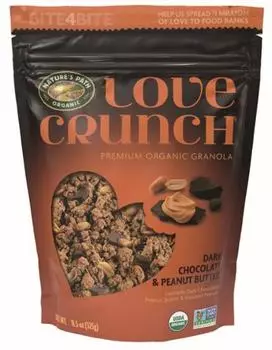 Nature Pass Love Crunch Темный шоколад и арахисовое масло 325 г, корейские закуски