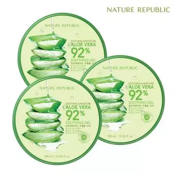 [Nature Republic] 1+1+1 Успокаивающий и увлажняющий гель с алоэ вера
