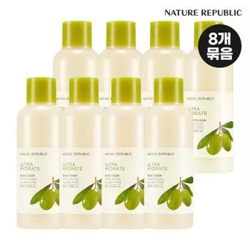 [Nature Republic] 4 moist olive toners + 4 emulsions