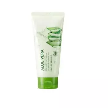 Nature Republic ALOE VERA успокаивающая и увлажняющая очищающая пенка с алоэ вера 150 мл + один бесплатный лист маски для лица 150ml x 2ea