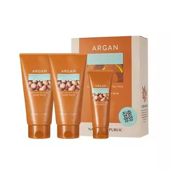 NATURE REPUBLIC Argan Essential Маска для глубокого ухода за волосами, двойной набор, 3 шт. [Искл. онлайн]