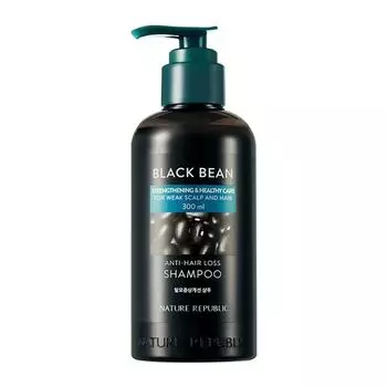 Nature Republic Black Bean Hair Loss Symptoms Improvement Shampoo 300ml, 2 units