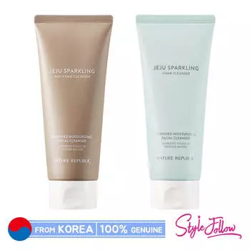 [NATURE REPUBLIC] Чеджу игристое (Грязь) Пенка для умывания 300мл (1шт) (1pc)Foam Cleanser 300ml(BIG)