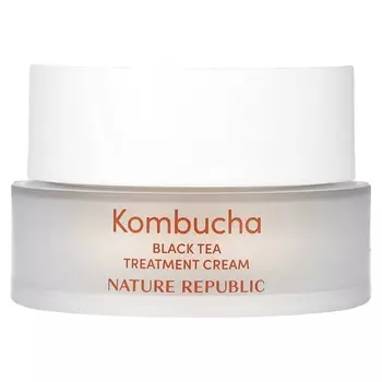 Nature Republic, Черный чай Комбуча, Лечебный крем 70%, 1,69 жидких унций (50 мл)