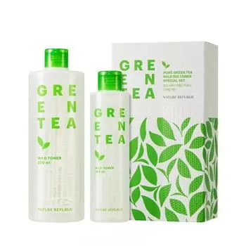 Nature Republic Clear Green Tea Мягкий большой тоник Специальный набор 500 мл+200 мл (2 варианта) 1PCS