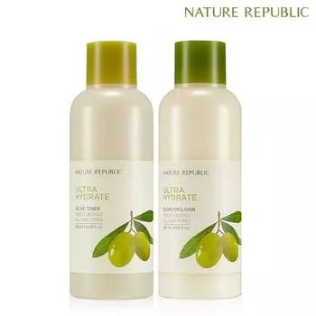 Nature Republic Действительно влажный оливковый тонер + эмульсия