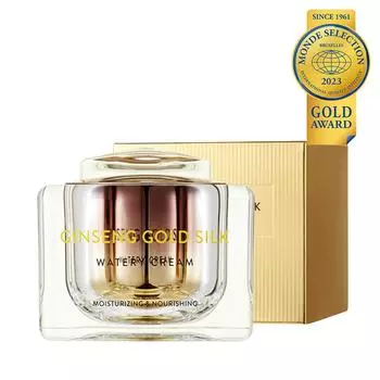 Nature Republic Ginseng Gold Silk Watery Cream 2.11 60 г - 6-летний корейский женьшень, 99,9% чистого золота, увлажняющее средство против старения, сапонины для ухода за морщинами Ginseng Cream 60ml