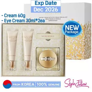 [NATURE REPUBLIC] Водный крем Ginseng Royal Silk 60 г + Крем для век 60 мл 1 SET