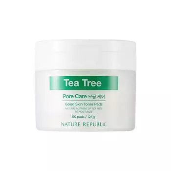 [Nature Republic] Good Skin Tea Tree Ampoule Toner 50 Pad 125g