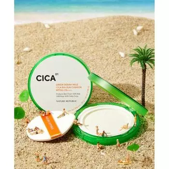 Nature Republic Green Derma Mild Cica Big Sun Cushion Spf50+pa++++ Single option ND0010