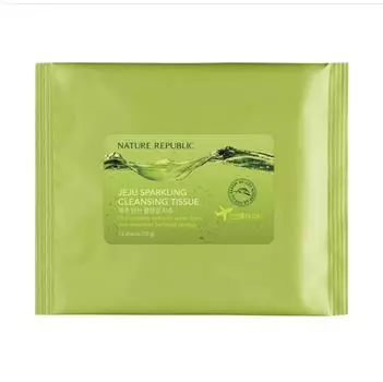 Nature Republic Jeju Sparkling Cleansing Tissue 15 листов