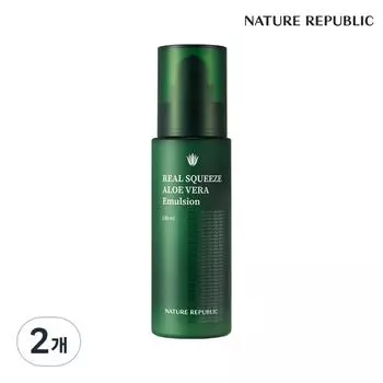 Nature Republic Эмульсия Real Squeeze Aloe Vera 130 мл, 130 мл, 2 шт.