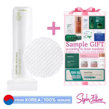 [NATURE REPUBLIC] Круглый ватный диск (1 упаковка / 210 прокладок) 1pc + Sample Gifts