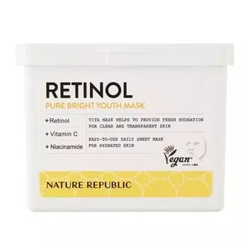 NATURE REPUBLIC Маска-куб из листа (ретинол)