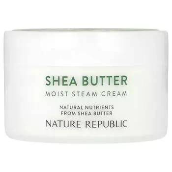 Nature Republic, Масло ши, увлажняющий паровой крем, 3,38 жидких унций (100 мл)