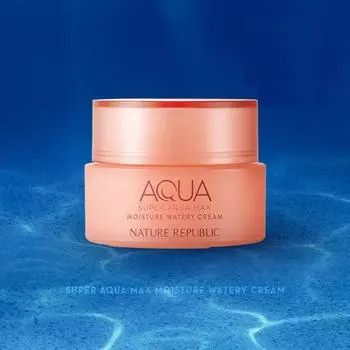 Nature Republic New Super Aqua Max Moisture Watery Cream 80ml - Увлажняющий увлажняющий крем