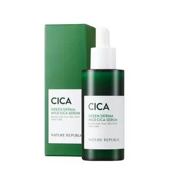 [NATURE REPUBLIC OFFICIAL] Nature Republic Green Derma CICA Serum 50ml Dermacare Series Cica Ingredients Moisturizing Skin Soothing Trouble Skin Care