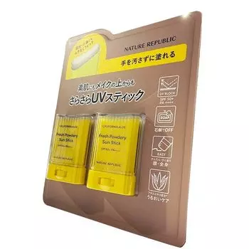 Nature Republic Powder UV Aloe Stick 24 г x 2 шт. набор [Costco]
